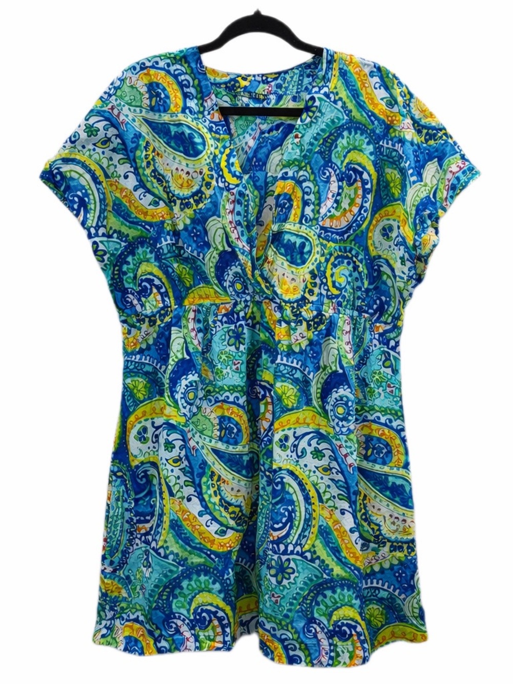 Lauren Ralph Lauren Carnivale Paisley Swim Coverup Tunic Cotton XL